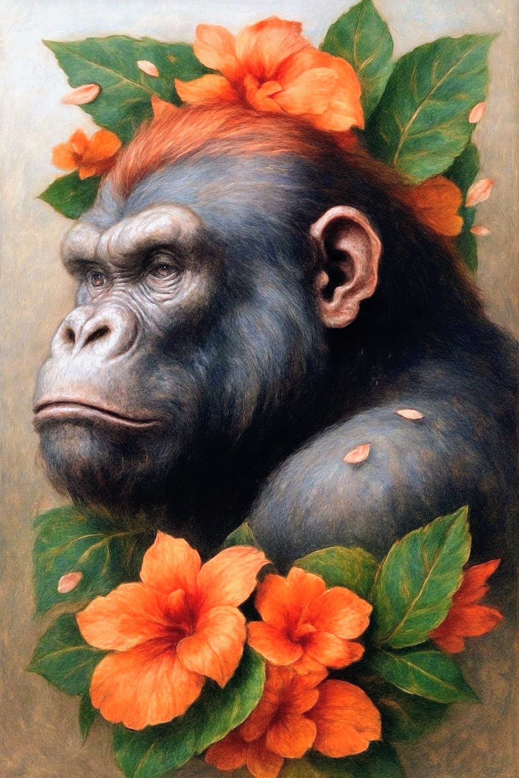 Heavy T - "Floral Gorilla"